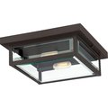 Quoizel Westover 2-Light Western Bronze Outdoor Flush Mount WVR1612WT